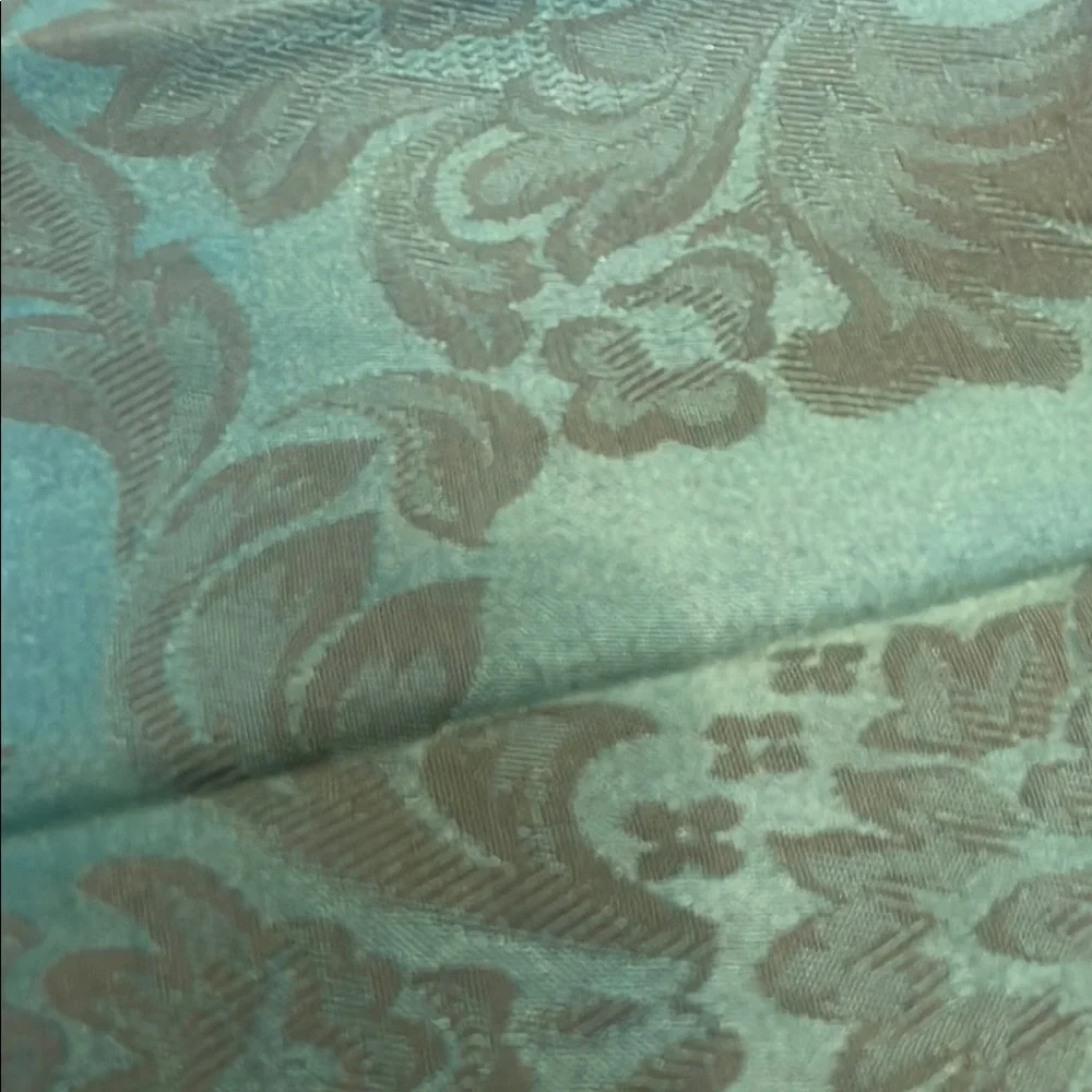 Elegant dark green damask table napkins  set of 6